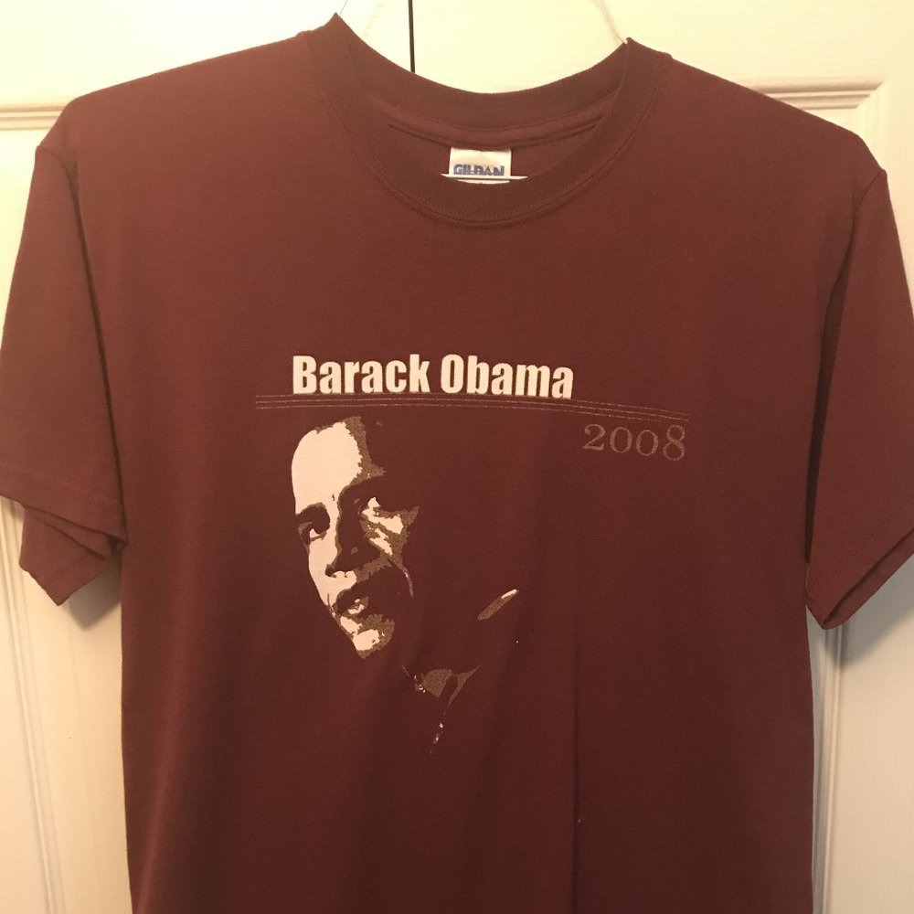 Barack Obama Burgundy T Shirt